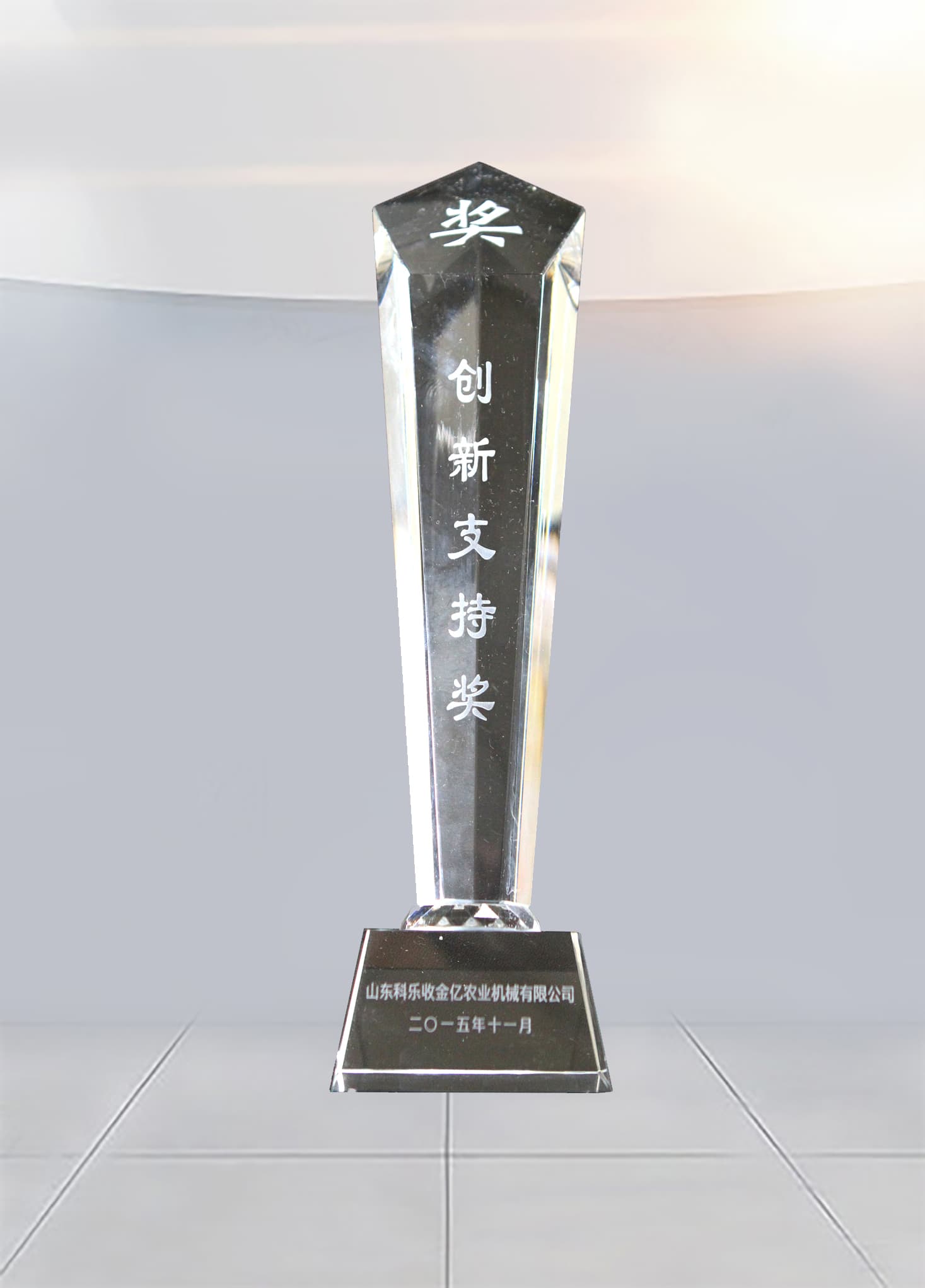 山东科乐收金亿农业机械创新支持奖